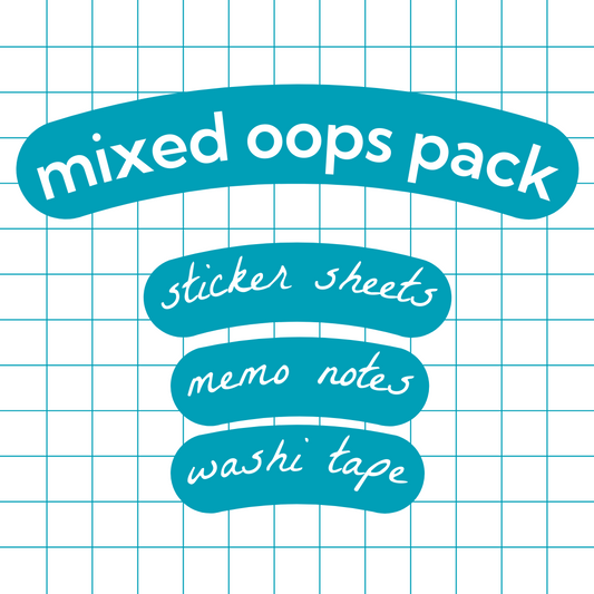 Oops Packs! Sticker Sheets / Memo Notes / Washi Tape