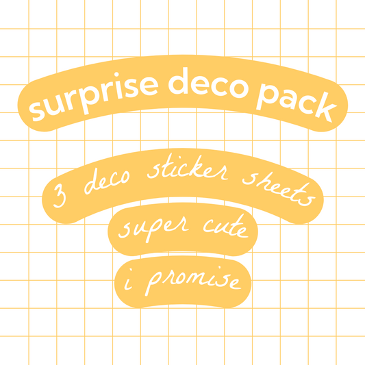 Surprise Deco Sticker Sheet Pack