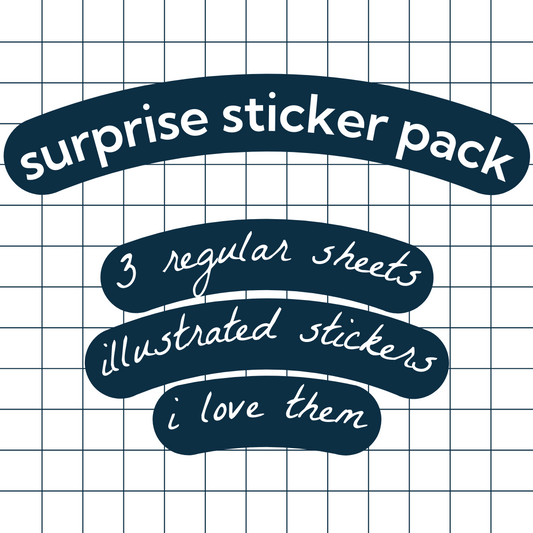 Surprise Illustrated Sticker Sheet Pack
