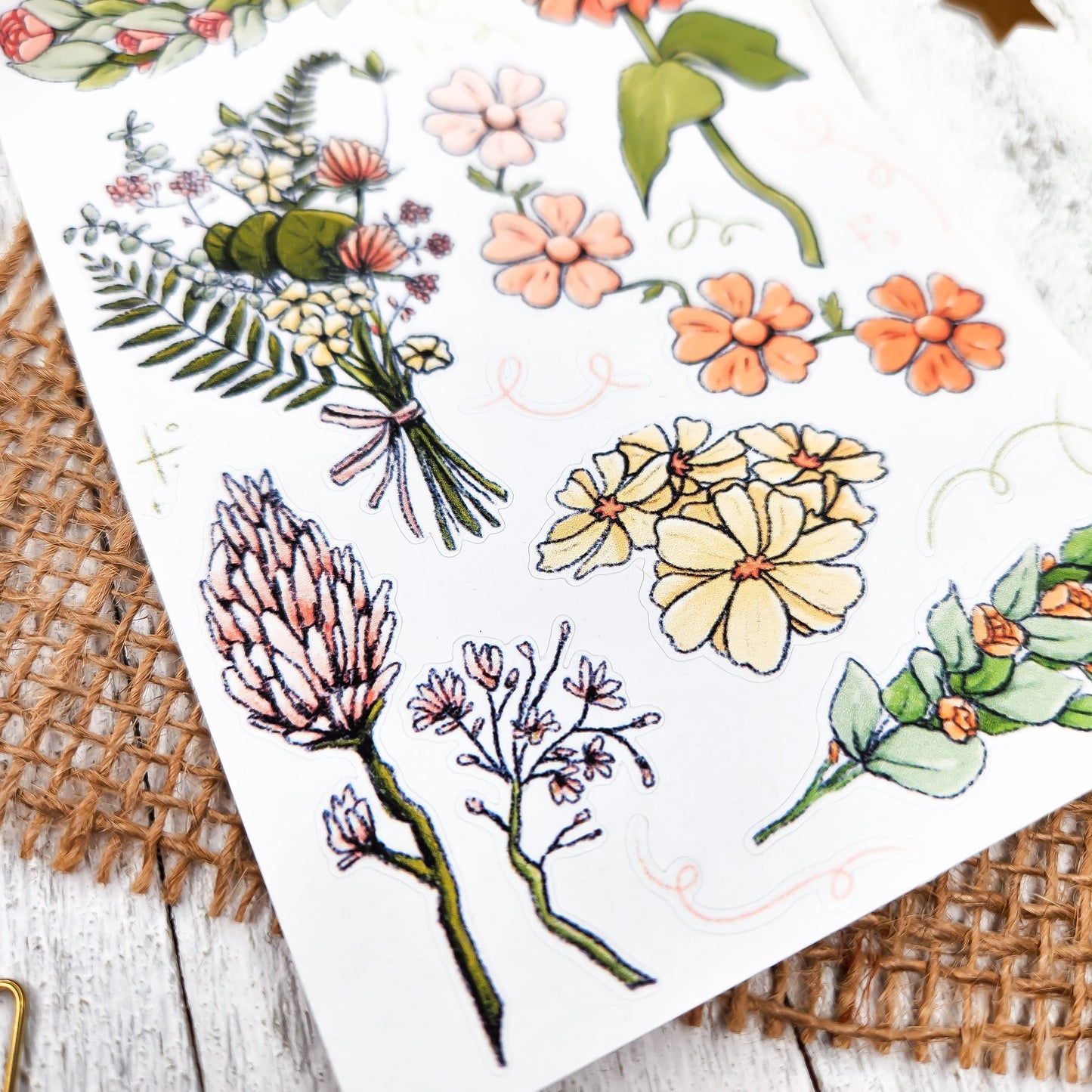 Spring Flowers Sticker Sheet