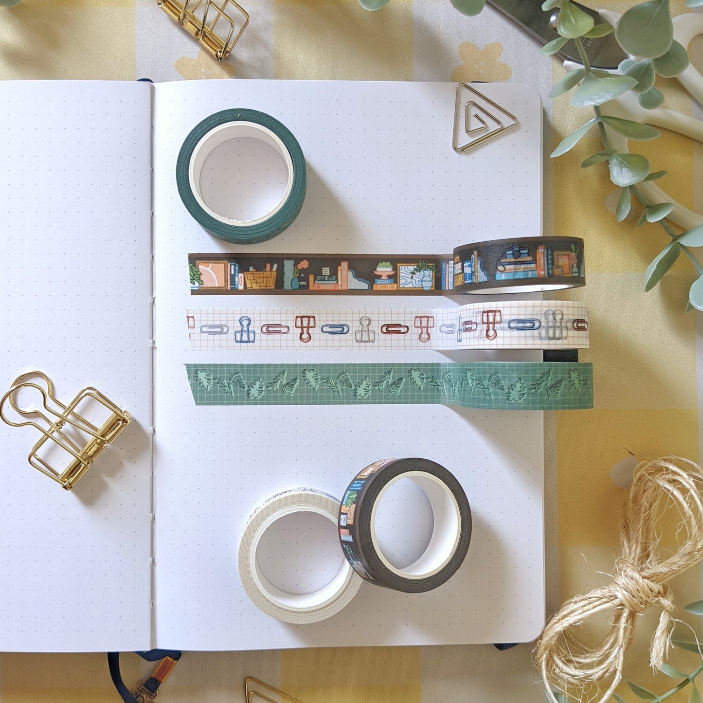 Paperclip Grid Washi Tape