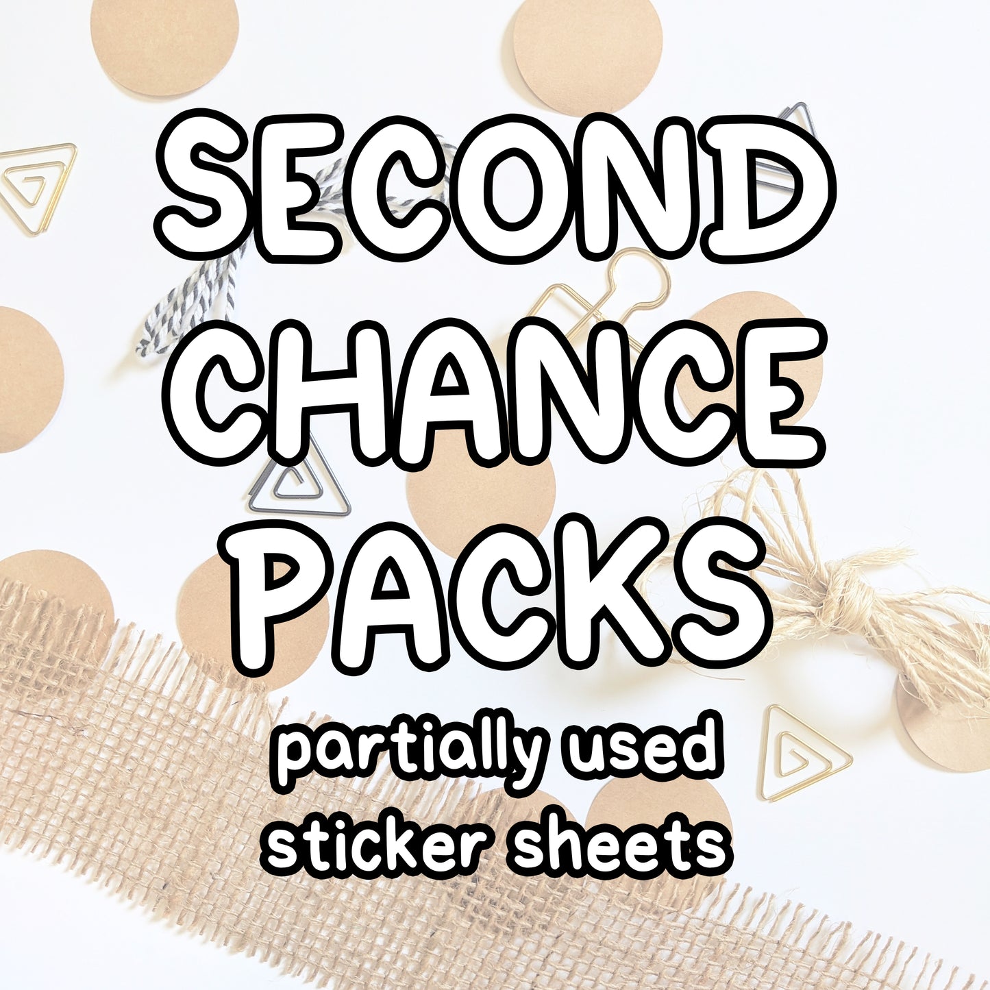 Second Chance Packs! 11 Partially Used Sticker Sheets